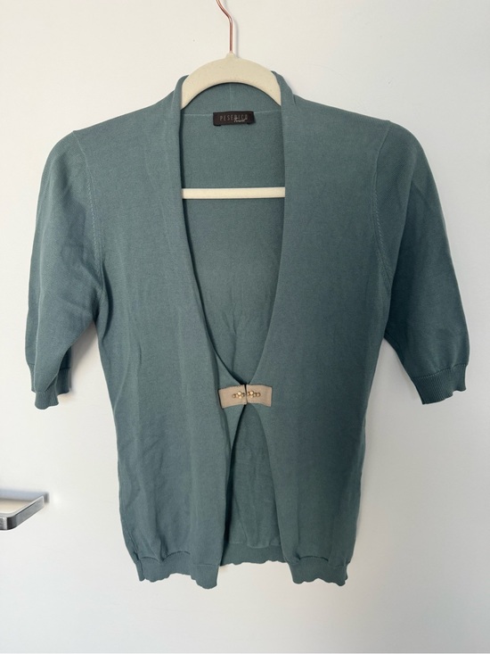 Peserico Sweaters - Peserico Italian Luxury 100% Cotton Knit Cardigan - IT 38 / US XS